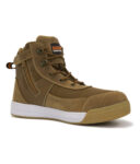 Boot Dune Low Cut Zip Side Lace Up - Brown