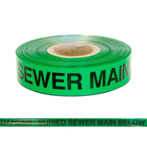 Foil Detectatape "Buried Sewer Main" 50mm x 304 metre roll
